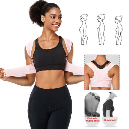 Breathable Back Support Straightener Posture Corrector Adjustable Upper Back Brace Neck Shoulder Cl