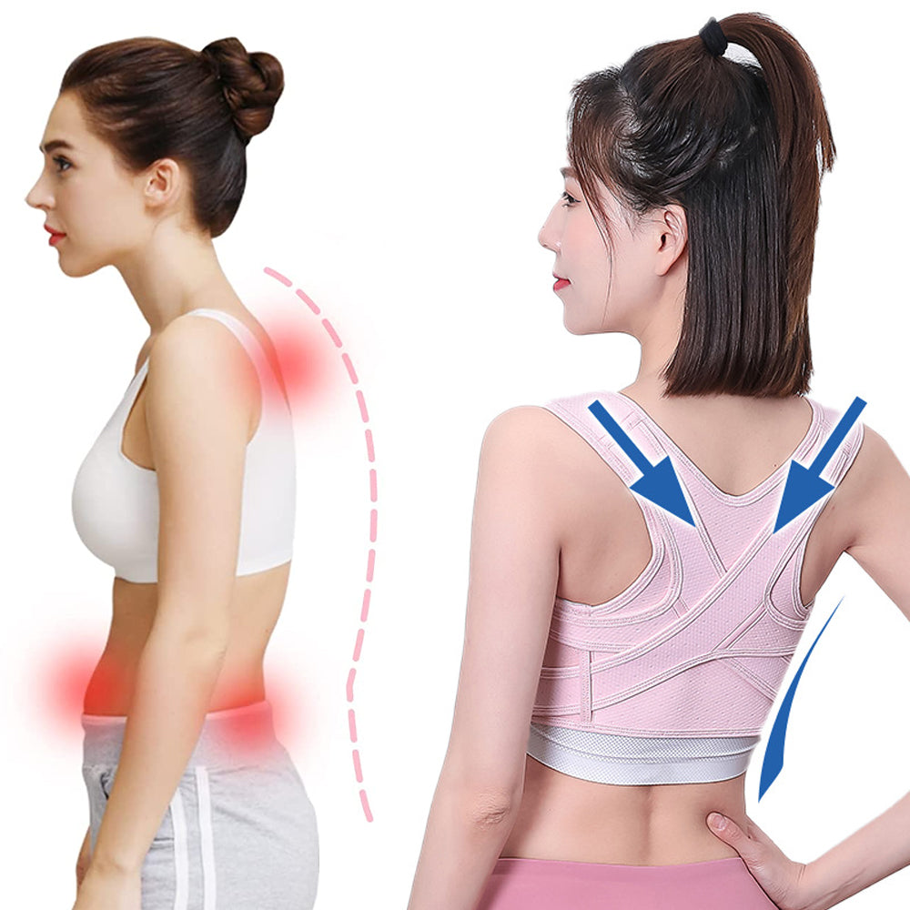 Breathable Back Support Straightener Posture Corrector Adjustable Upper Back Brace Neck Shoulder Cl