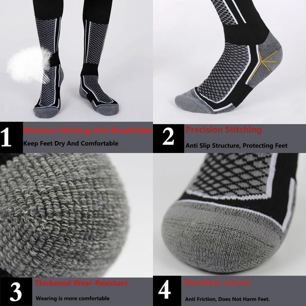 Winter Warm Ski Stockings For Hiking And Outdoor Sports 4