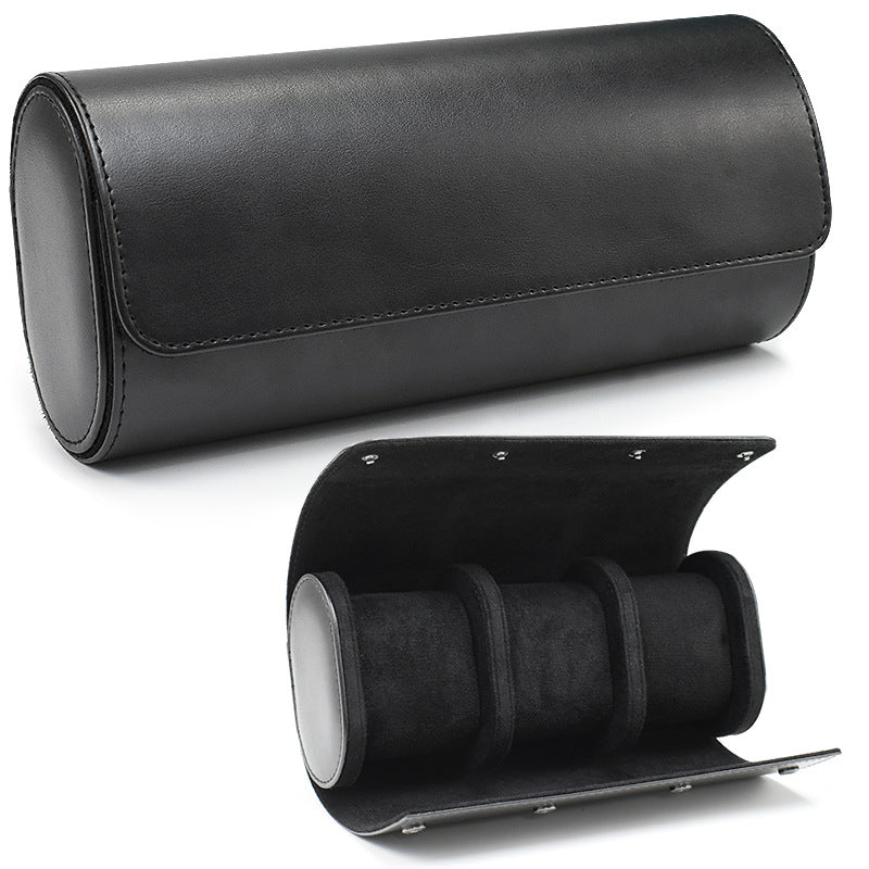 Watch Roll Travel Case, Watch Storage, Secure Organiser with Removable Pillows, Solid Watch Holder