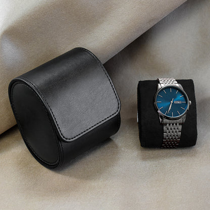 Watch Roll Travel Case, Watch Storage, Secure Organiser with Removable Pillows, Solid Watch Holder
