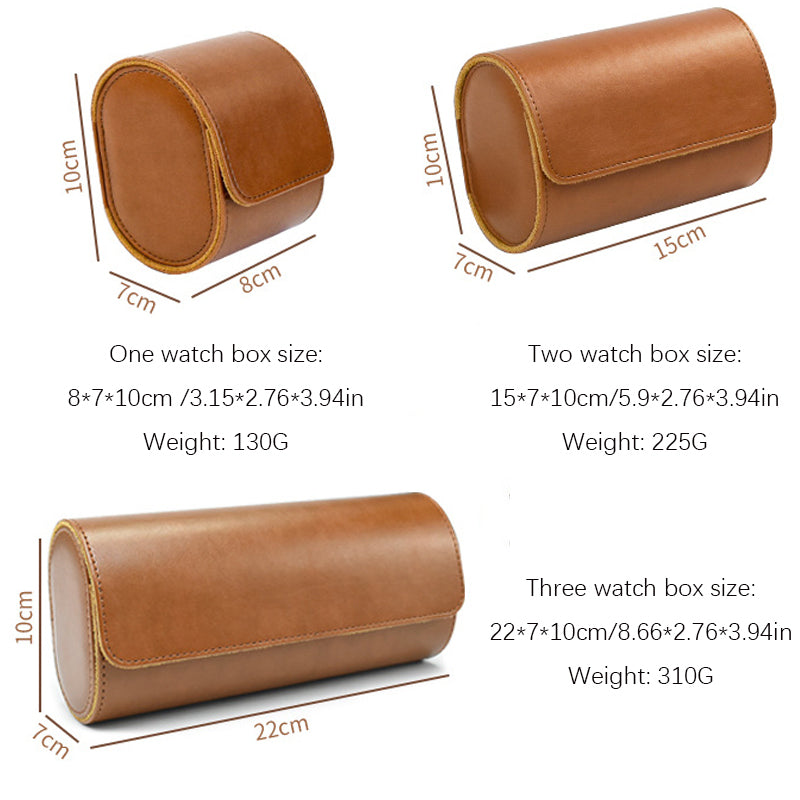 Watch Roll Travel Case, Watch Storage, Secure Organiser with Removable Pillows, Solid Watch Holder