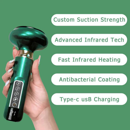 Handheld Cellulite Massager, Anti Cellulite Massager, Leg Body Slimming, Hot Compress Electric Suction Cup Massager