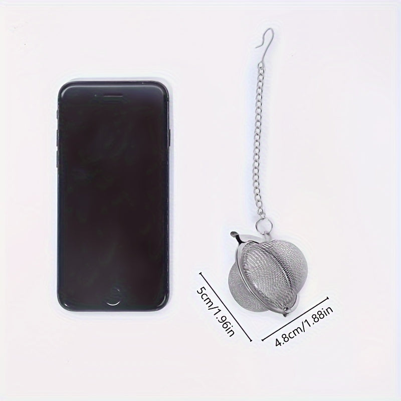 Tea Filter Ball Flavored Stainless Steel Filter Ball Soup Filter Ball With Extension Chain Hook 4