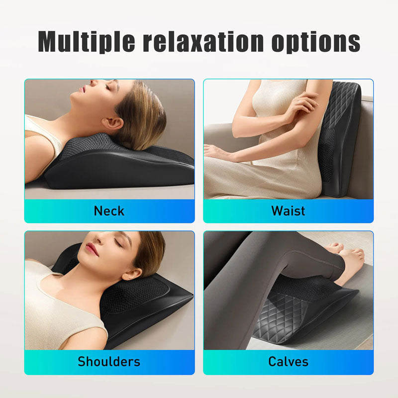 Vibration Heating Neck Pillow Massager, 3 Speed Adjustment, Massage Machine, Shoulder Neck Back Relaxation
