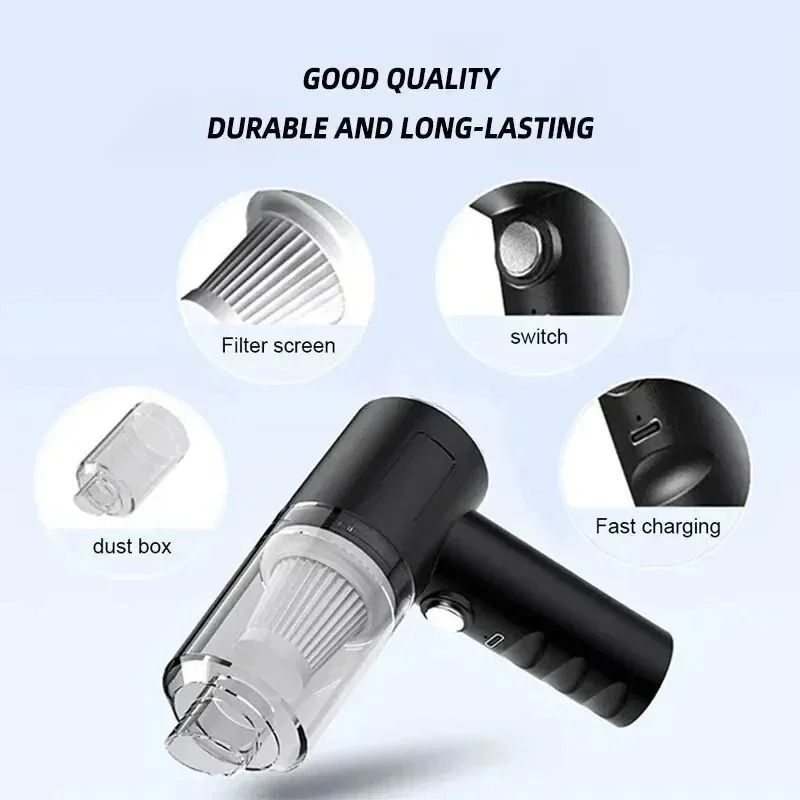 Portable Wireless Car Vacuum Cleaner High Power Dual Use For Home And Car 1