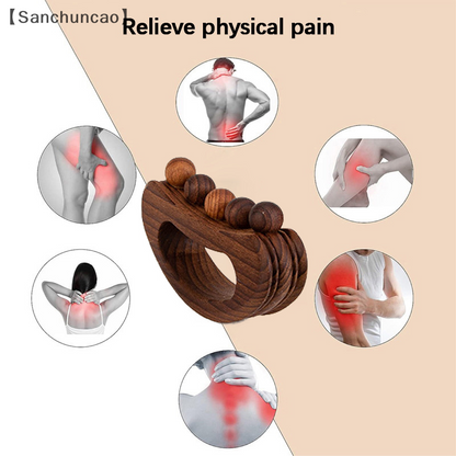 Wooden Gua Sha Tool For Body Manual Massage Lymphatic Drainage Massager Scraper For Anti Cellulite  1