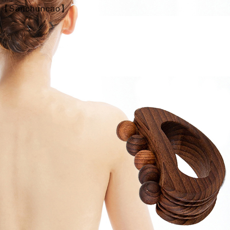 Wooden Gua Sha Tool For Body Manual Massage Lymphatic Drainage Massager Scraper For Anti Cellulite  2