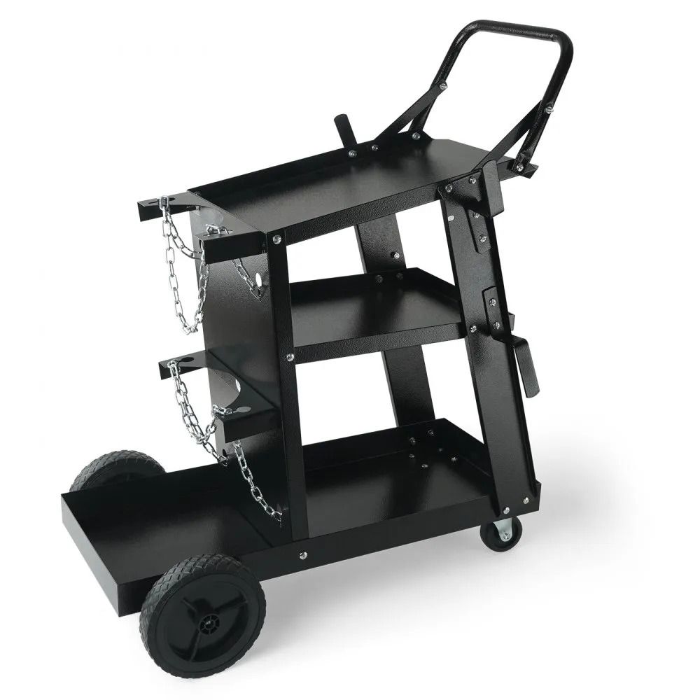Welding Cart Heavy Duty, High Lbs Welder Cart with Swivel Wheels, MIG TIG ARC Plasma Cutter Welding Machine Rolling