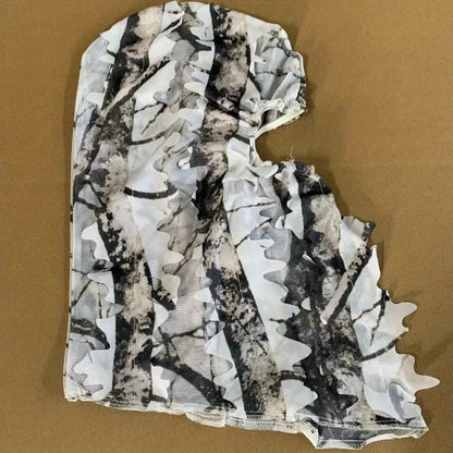 3D Leafy Camouflage Hunting Face Mask For Outdoor Concealment 10