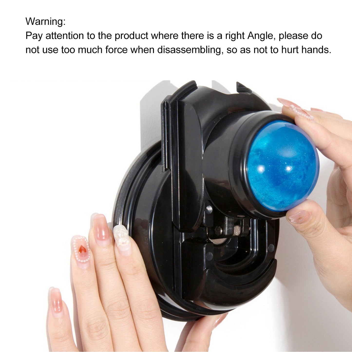 Mountable Muscle Massage Ball, Wall Massage Roller Manual Suction Cup, Massage Ball 360 Degrees Rotation