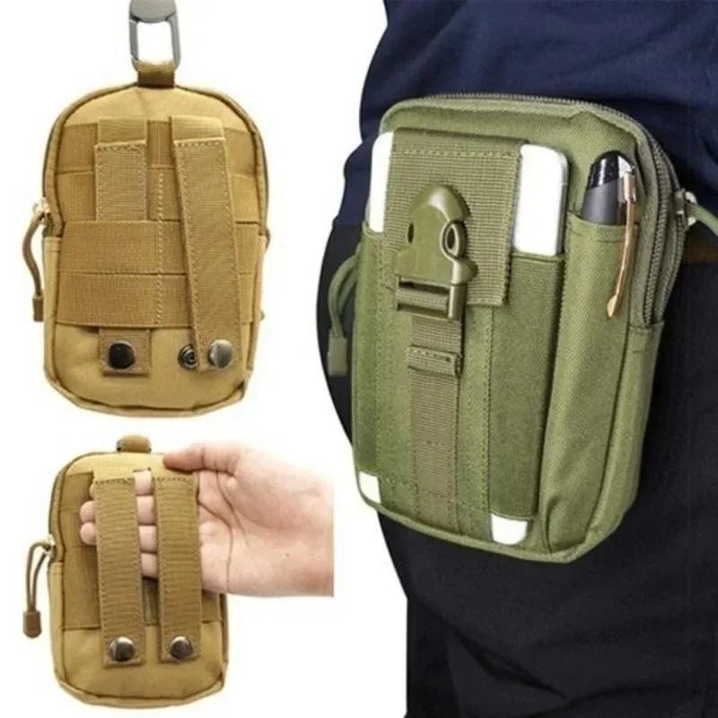 Waterproof Nylon Mobile Phone Waist Bag With Molle Attachment 3