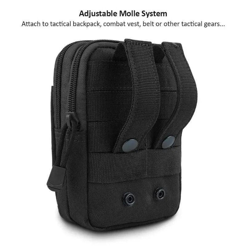 Waterproof Nylon Mobile Phone Waist Bag With Molle Attachment 4