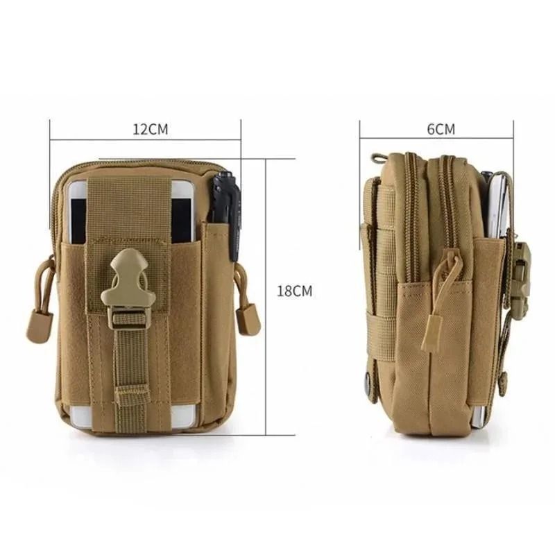 Waterproof Nylon Mobile Phone Waist Bag With Molle Attachment 6
