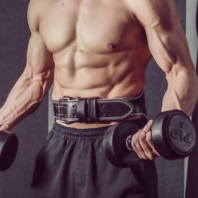 PU Leather Weightlifting Belt For Back Support And Fitness Training 2