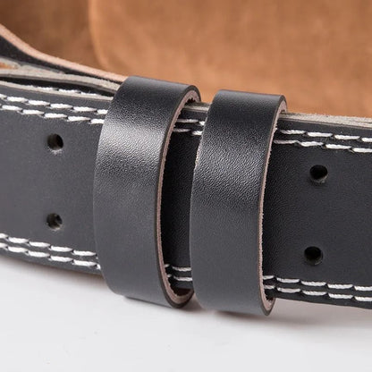 PU Leather Weightlifting Belt For Back Support And Fitness Training 3
