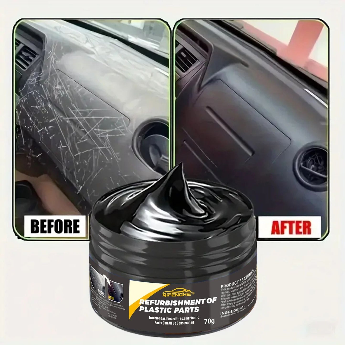 Automotive Plastic Repair and Restorer Cream