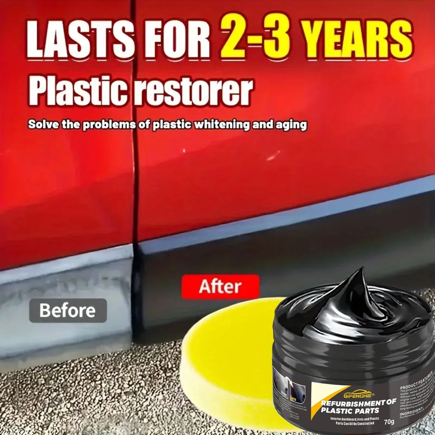 Automotive Plastic Repair And Restorer Cream 1