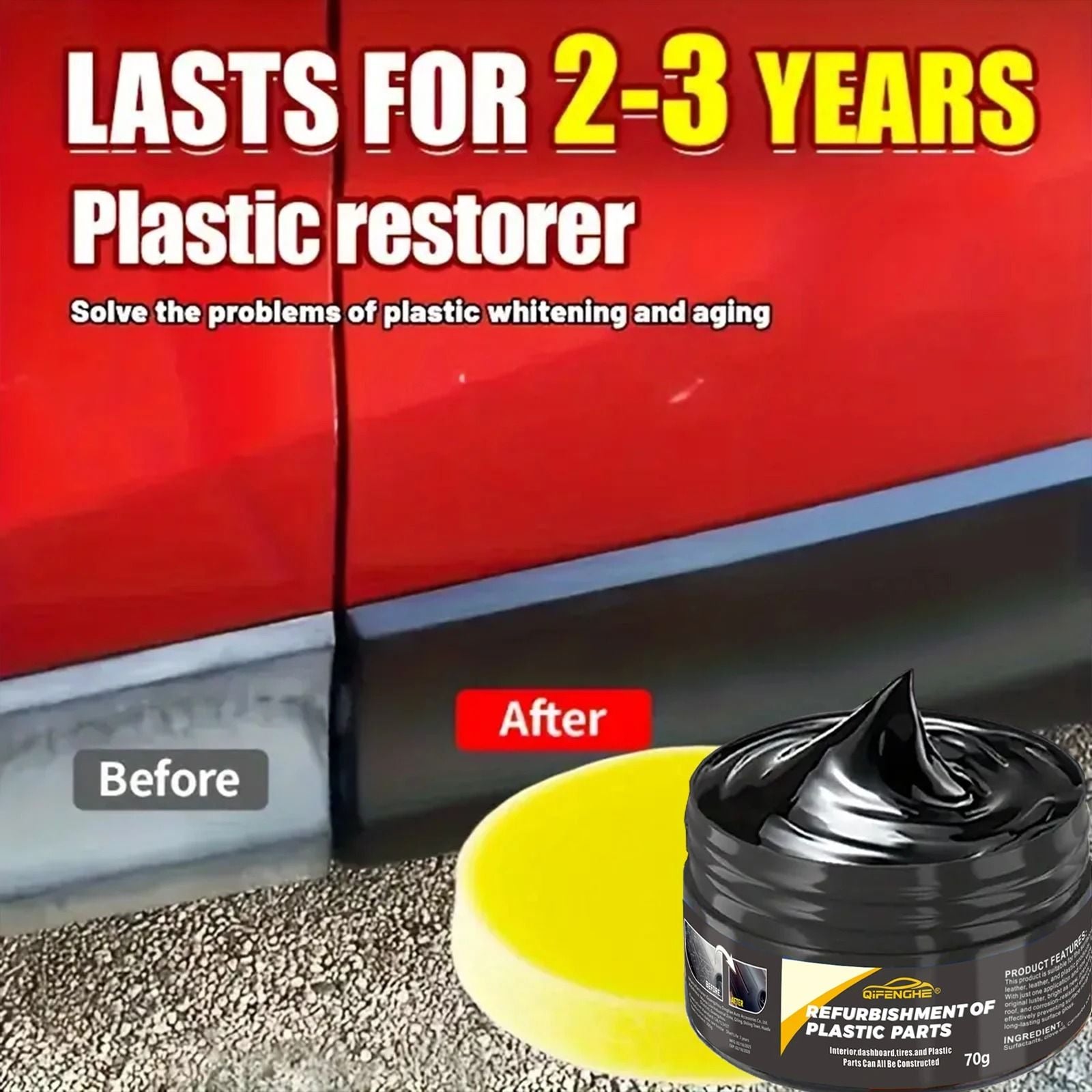 Automotive Plastic Repair And Restorer Cream 1