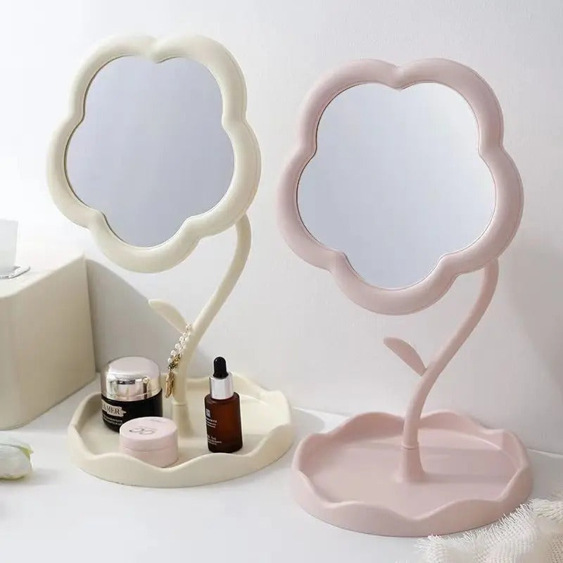 Creative Dormitory Desktop Mirror Desktop Flower Mirrors Online Celebrity Gao Yan Value Mirrors For 2
