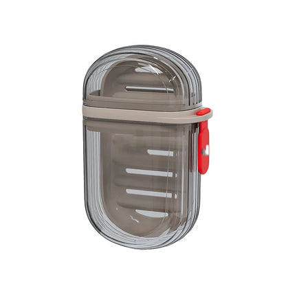 Lid Sealed And Drainable Portable Travel Soap Box Creative Small Soap Box For Business Trip 1