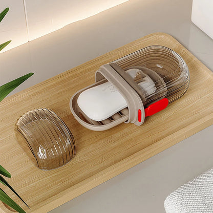 Lid Sealed And Drainable Portable Travel Soap Box Creative Small Soap Box For Business Trip 2