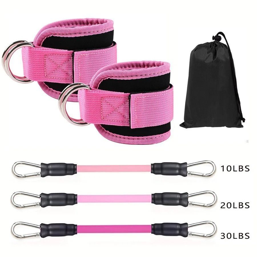 Ankle Straps Resistance Bands Set For Leg Glute And Hip Training 17