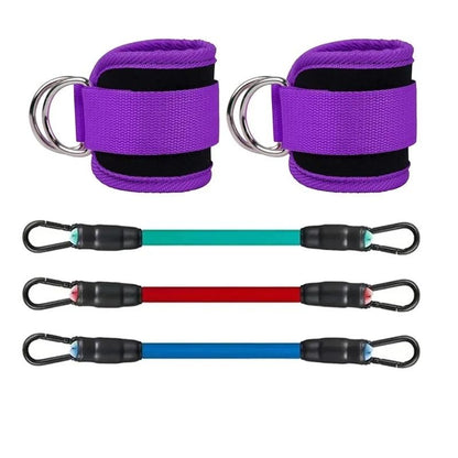 Ankle Straps Resistance Bands Set For Leg Glute And Hip Training 8