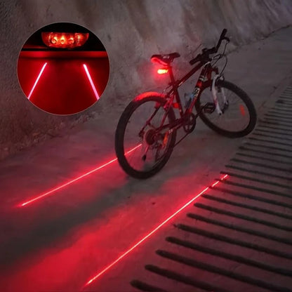 Bicycle LED and Laser Safety Taillight