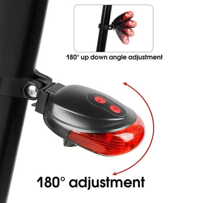 Bicycle LED And Laser Safety Taillight 4
