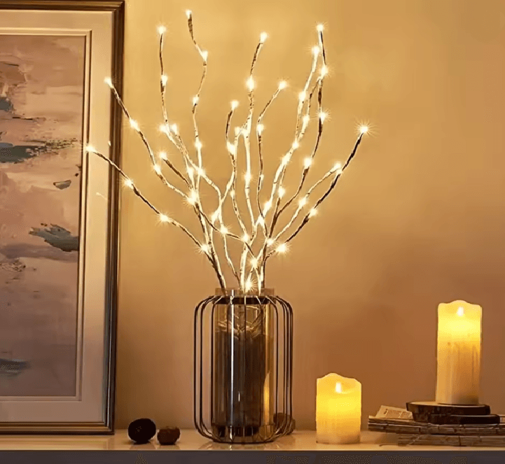 White Birch Branch LED Light 4
