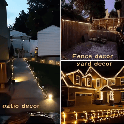 SolarGlow Outdoor Tube String Lights 1