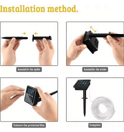 SolarGlow Outdoor Tube String Lights 3