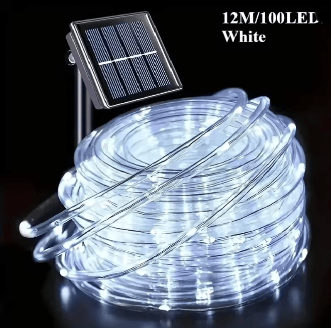 SolarGlow Outdoor Tube String Lights 4