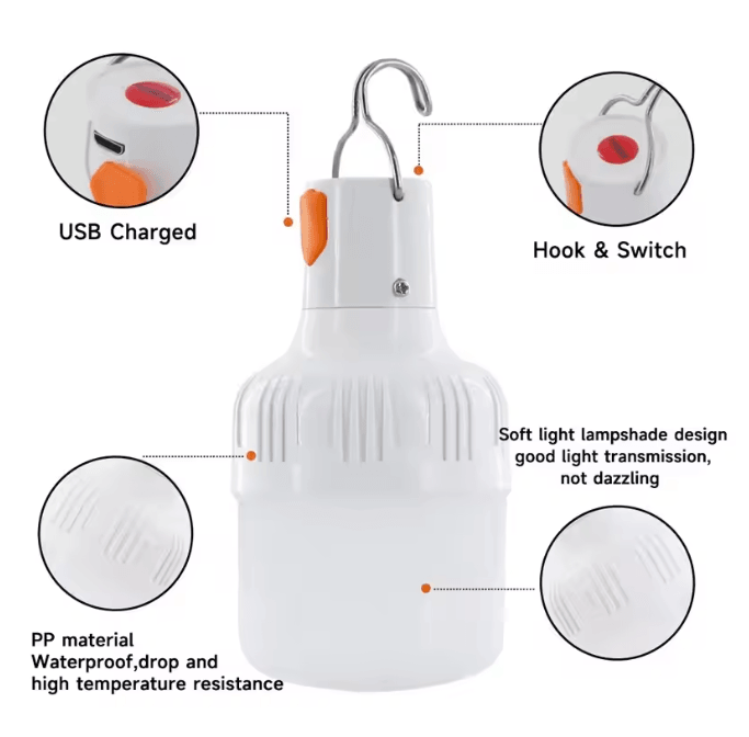 BrightTrail Rechargeable Camping Lamp 1