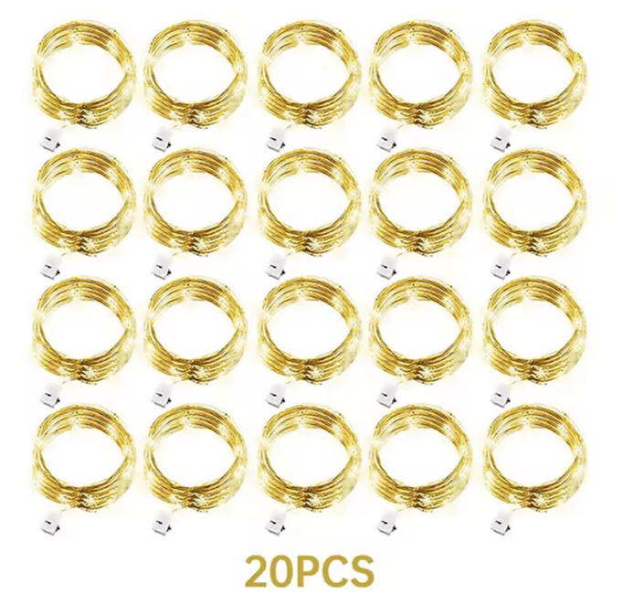 SilverGlow Fairy String Lights 20 Pack 1