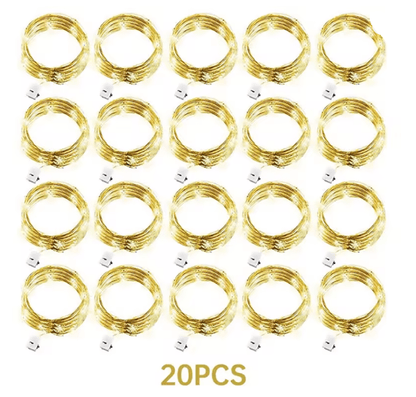 SilverGlow Fairy String Lights 20 Pack 1