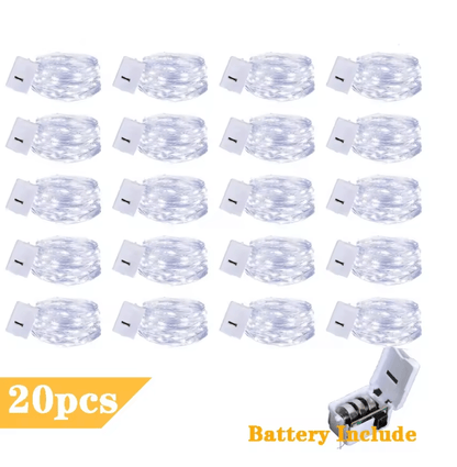 SilverGlow Fairy String Lights 20 Pack 4