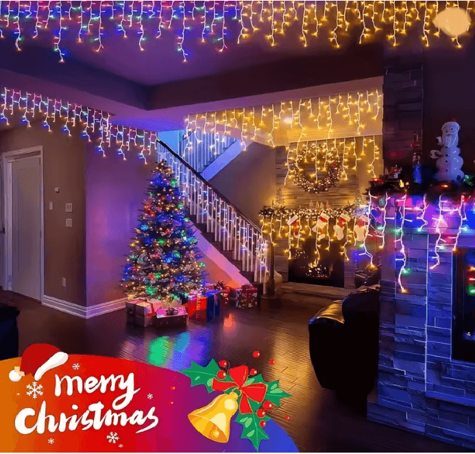 SolarGlow Icicle Holiday Lights 2