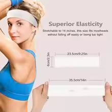 SolidFlow Performance SweatWicking Headband  Unisex Sports  Yoga Accessory 2