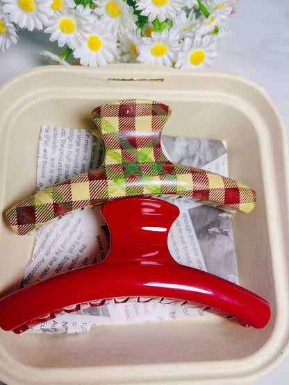 PolkaDot Bow Claw Clips Set  Vintage Blue  Red Trend Hair Accessory 9