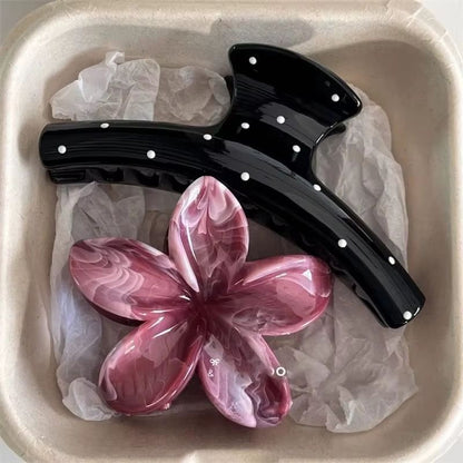 PolkaDot Bow Claw Clips Set  Vintage Blue  Red Trend Hair Accessory 12