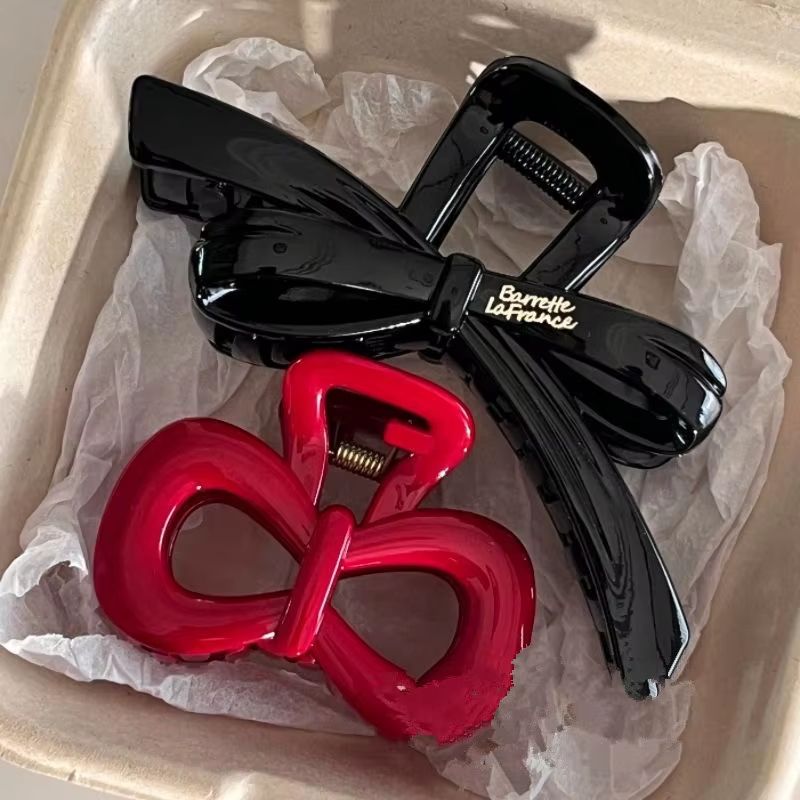 PolkaDot Bow Claw Clips Set  Vintage Blue  Red Trend Hair Accessory 18