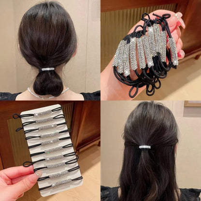 SparkleHold Rhinestone Stretch Hair Rope  High Elasticity Bling Hair Tie Women  Girls 1