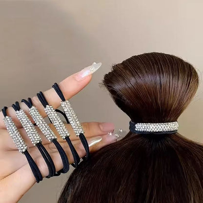 SparkleHold Rhinestone Stretch Hair Rope  High Elasticity Bling Hair Tie Women  Girls 4
