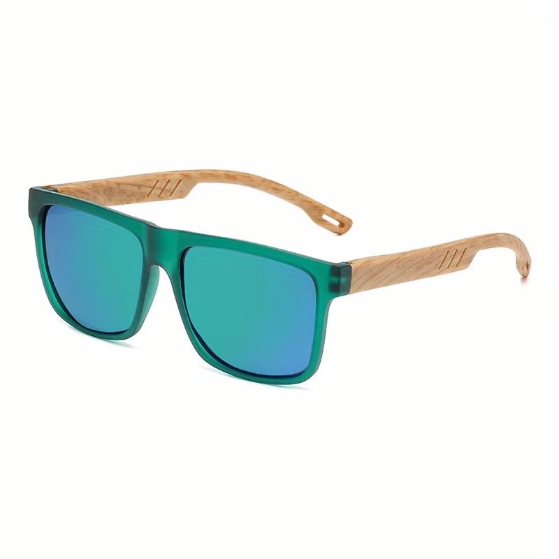 WoodGrain Square UV400 Unisex Sunglasses  Daily Outdoor Eyewear 7