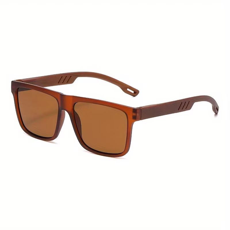 WoodGrain Square UV400 Unisex Sunglasses  Daily Outdoor Eyewear 8