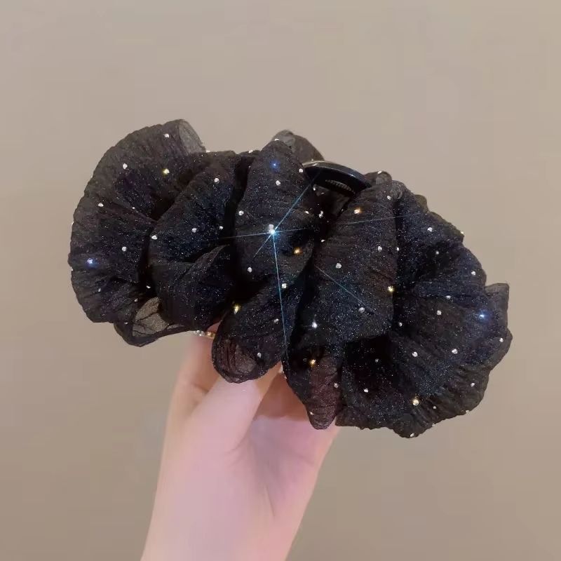 MeshBow Clip Elegance Hair Claw  Stylish Korean Inspired Hair Accessory For Women  Girls 4