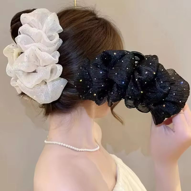 MeshBow Clip Elegance Hair Claw  Stylish Korean Inspired Hair Accessory For Women  Girls 7