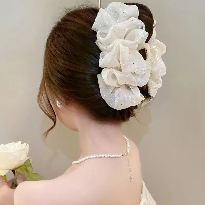 MeshBow Clip Elegance Hair Claw  Stylish Korean Inspired Hair Accessory For Women  Girls 8